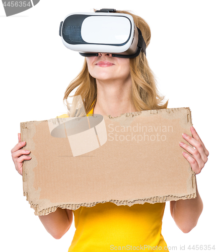 Image of Woman with VR glasses