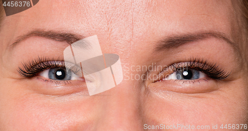 Image of Face woman with eyes and eyelashes