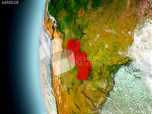 Image of Paraguay on planet Earth from space