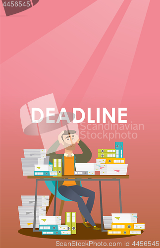 Image of Businessman has a problem with a deadline.