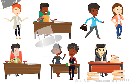 Image of Vector set of business characters.
