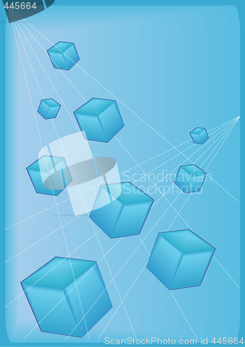 Image of Blue Block Background