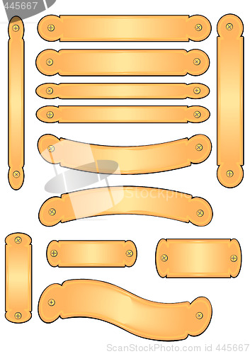 Image of Brass Engraving Banner Plates