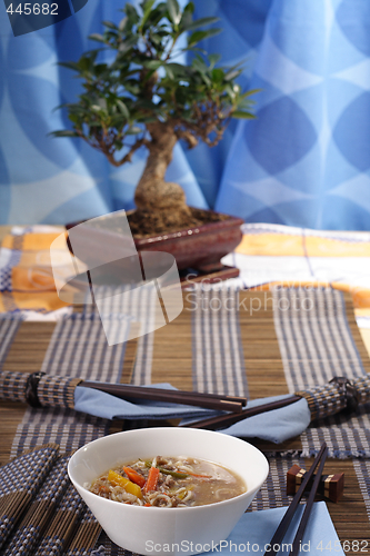 Image of Asian style decorated table