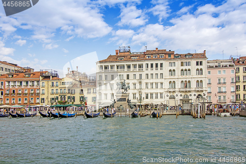 Image of Views of beautiful buildings, gondolas, bridges and canals in Ve