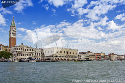 Image of Views of beautiful buildings, gondolas, bridges and canals in Ve