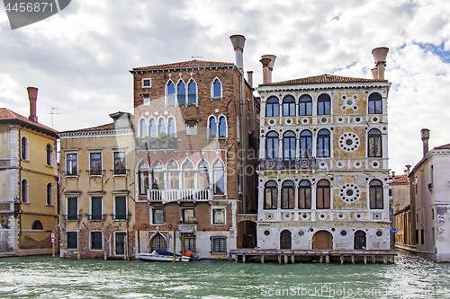 Image of Views of beautiful buildings, gondolas, bridges and canals in Ve