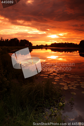 Image of Lake at sunset