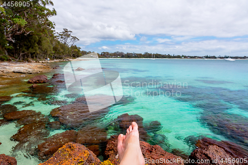 Image of Relaxing in a perfect seaside paradise