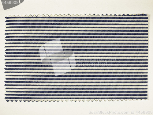 Image of Vintage looking Blue Striped fabric sample