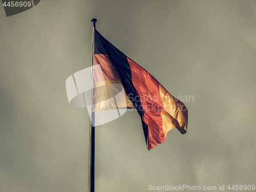 Image of Vintage looking German flag