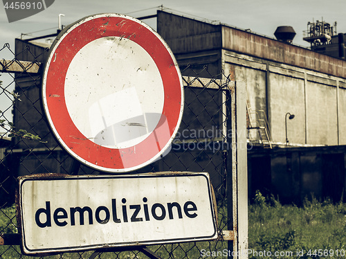 Image of Vintage looking Demolition picture