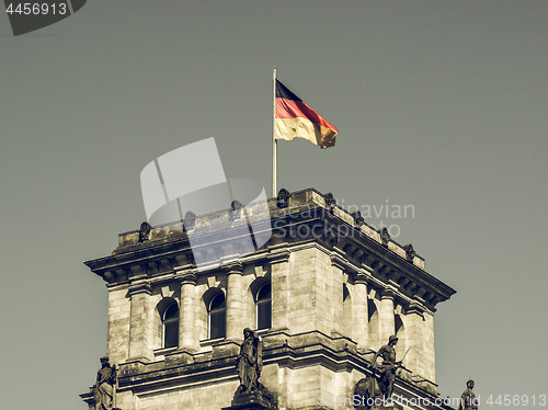 Image of Vintage looking German flag