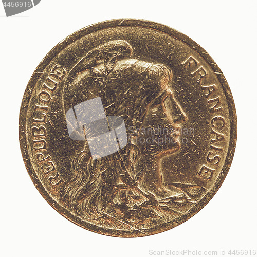 Image of Vintage Old French coin