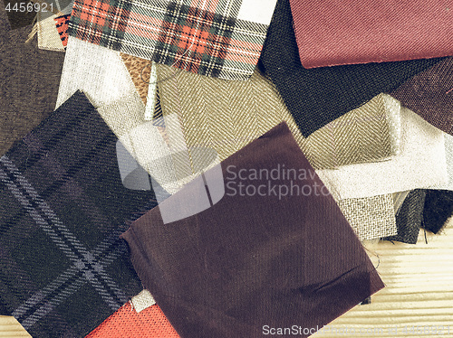 Image of Vintage looking Fabric samples