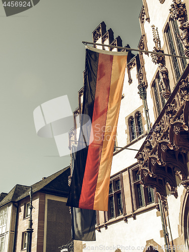 Image of Vintage looking German flag