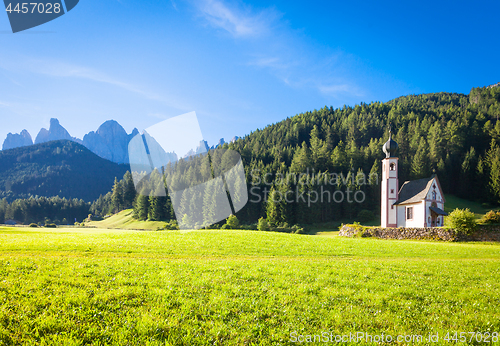 Image of The Church of San Giovanni in Dolomiti Region - italy