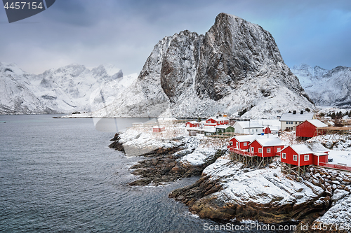 Image of Hamnoy fishing village on Lofoten Islands, Norway