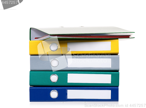 Image of Colorful folders on white