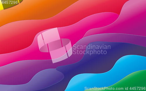 Image of Abstract rainbow background with waves