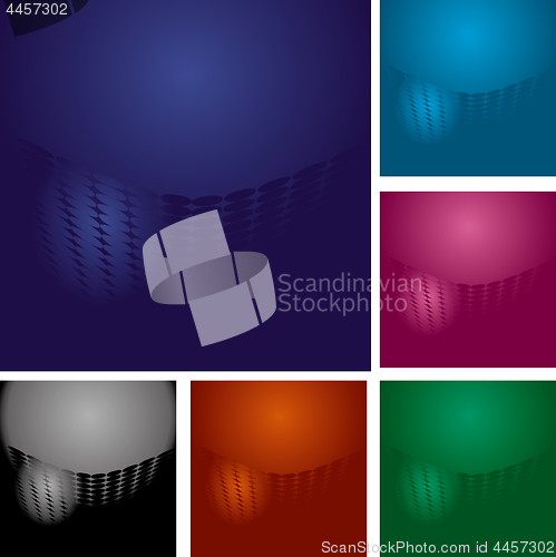 Image of Set of abstract colorful backgrounds with dots and lights, part 14