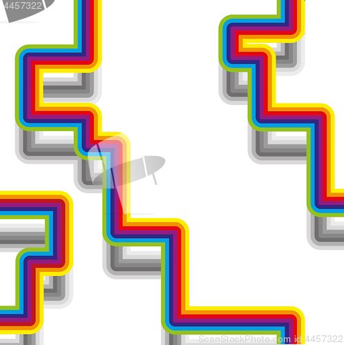 Image of Abstract bacground with rainbow strips