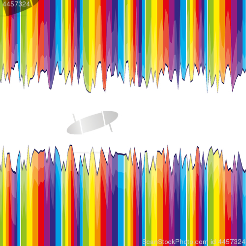 Image of Abstract bacground with rainbow strips cutted