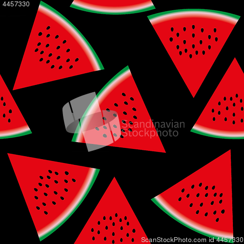 Image of Seamless pattern with watermelon, part 2