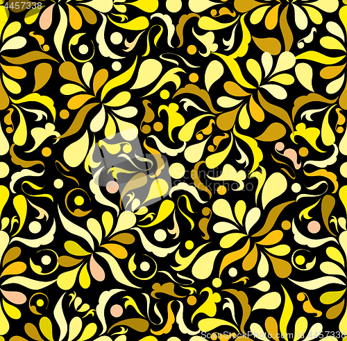 Image of Yellow seamless patten