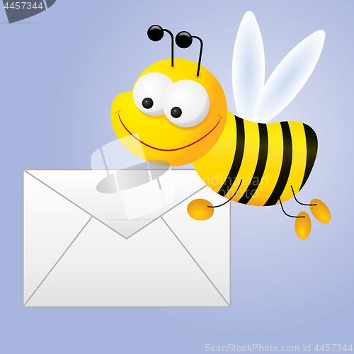 Image of Envelope for e-mail with bee
