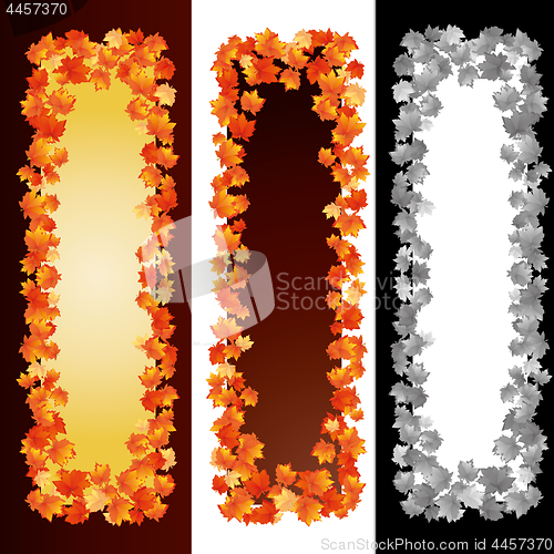 Image of Autumn banners with maple leaves, part 2