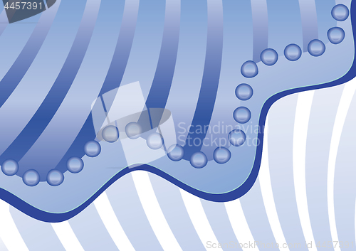 Image of Blue abstract background with strips and rounds
