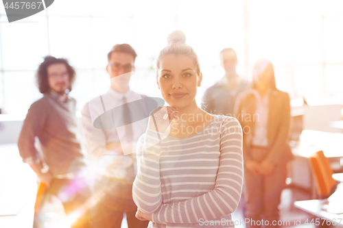 Image of Group of successfull business group meeting