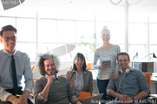 Image of Portrait of a business team At A Meeting