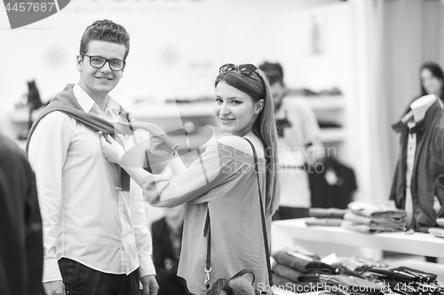 Image of couple in  Clothing Store