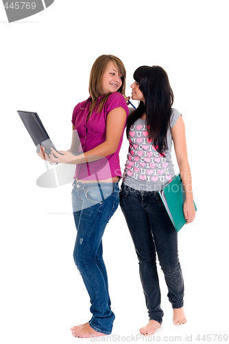 Image of Teenager schoolgirls