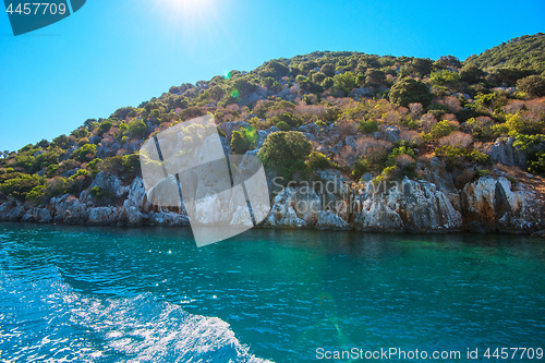 Image of ancient city on the Kekova