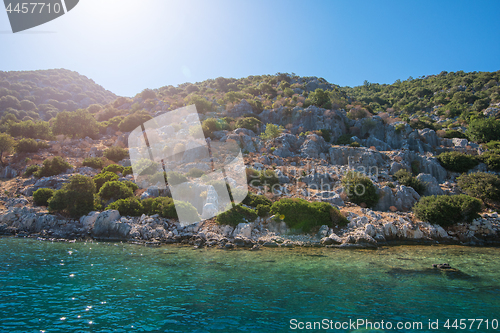 Image of ancient city on the Kekova