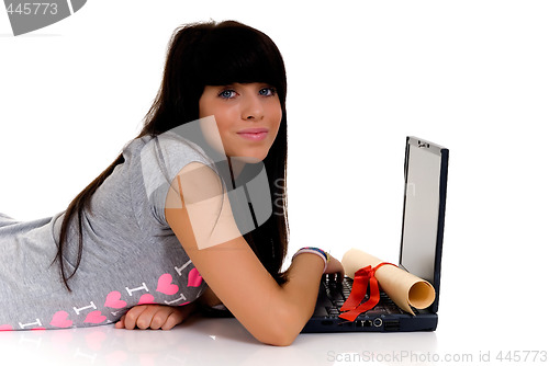 Image of Teenager schoolgirl