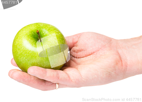 Image of Hand with green apple