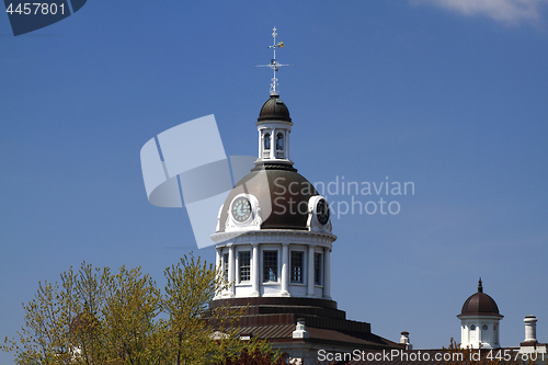 Image of Roof towers and clock of City Hall Kingston 