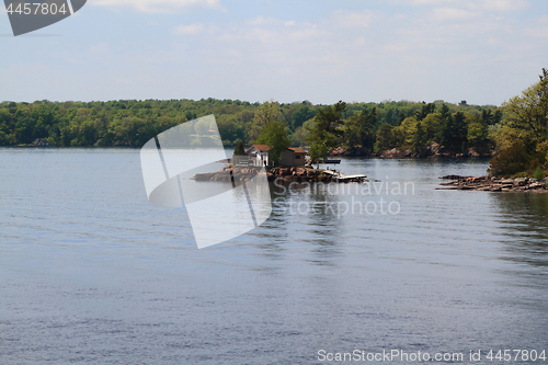 Image of One of the smallest from Thousand Islands on St. Lawrence River 