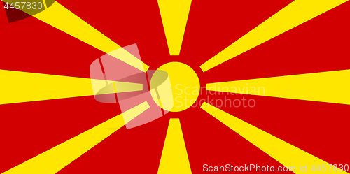 Image of Colored flag of Macedonia