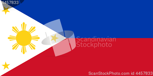 Image of Colored flag of the Philippines