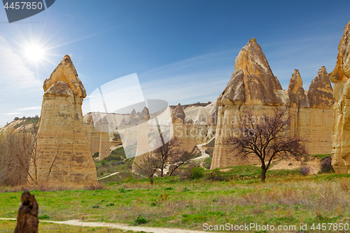 Image of Stone cliffs looks like a Fairy houses in Love valley