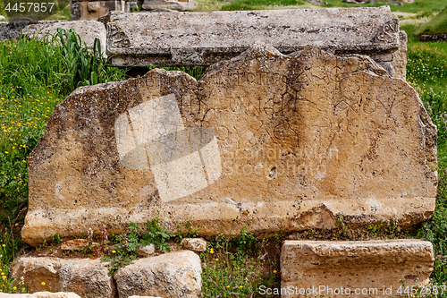 Image of Ruins of ancient city, Hierapolis near Pamukkale, Turkey