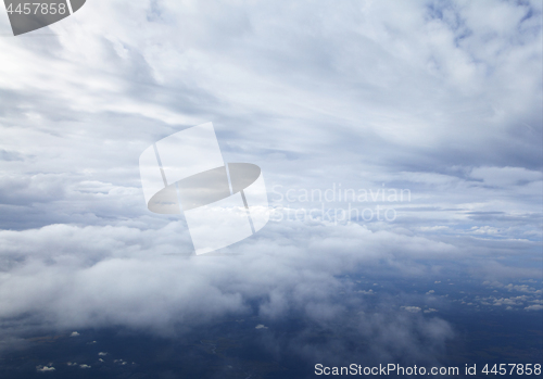 Image of Clouds, view from airplane