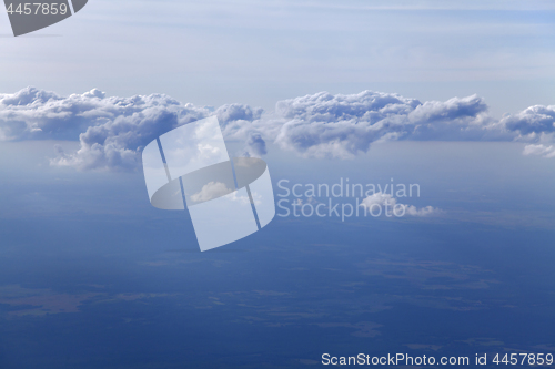 Image of Clouds, view from airplane