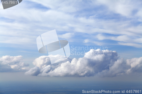 Image of Clouds, view from airplane