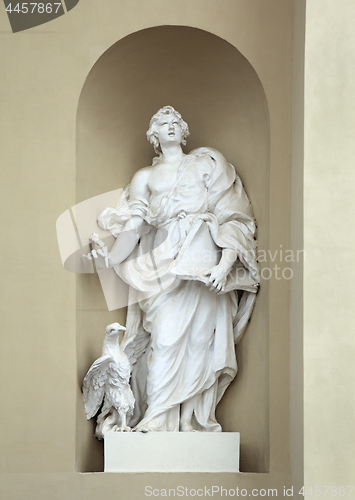 Image of Statue of st John on St. Stanislaus and St Ladislaus cathedral in Vilnius